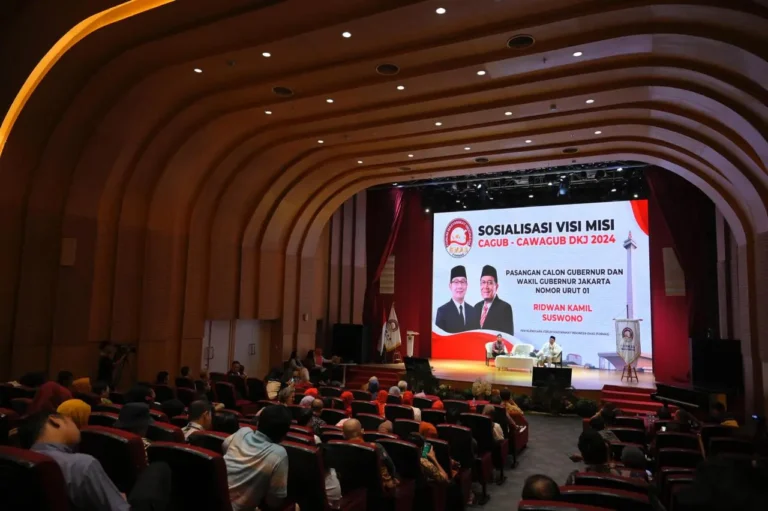 Suswono Hadiri Sosialisasi Visi Misi Cagub Cawagub DK Jakarta 2024